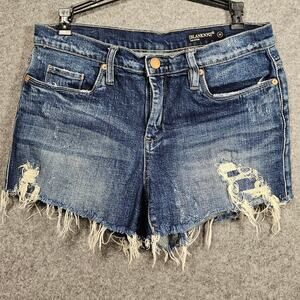 BLANKNYC distressed The Astor Cut off Denim jean stretch shorts 29 Frayed Hem